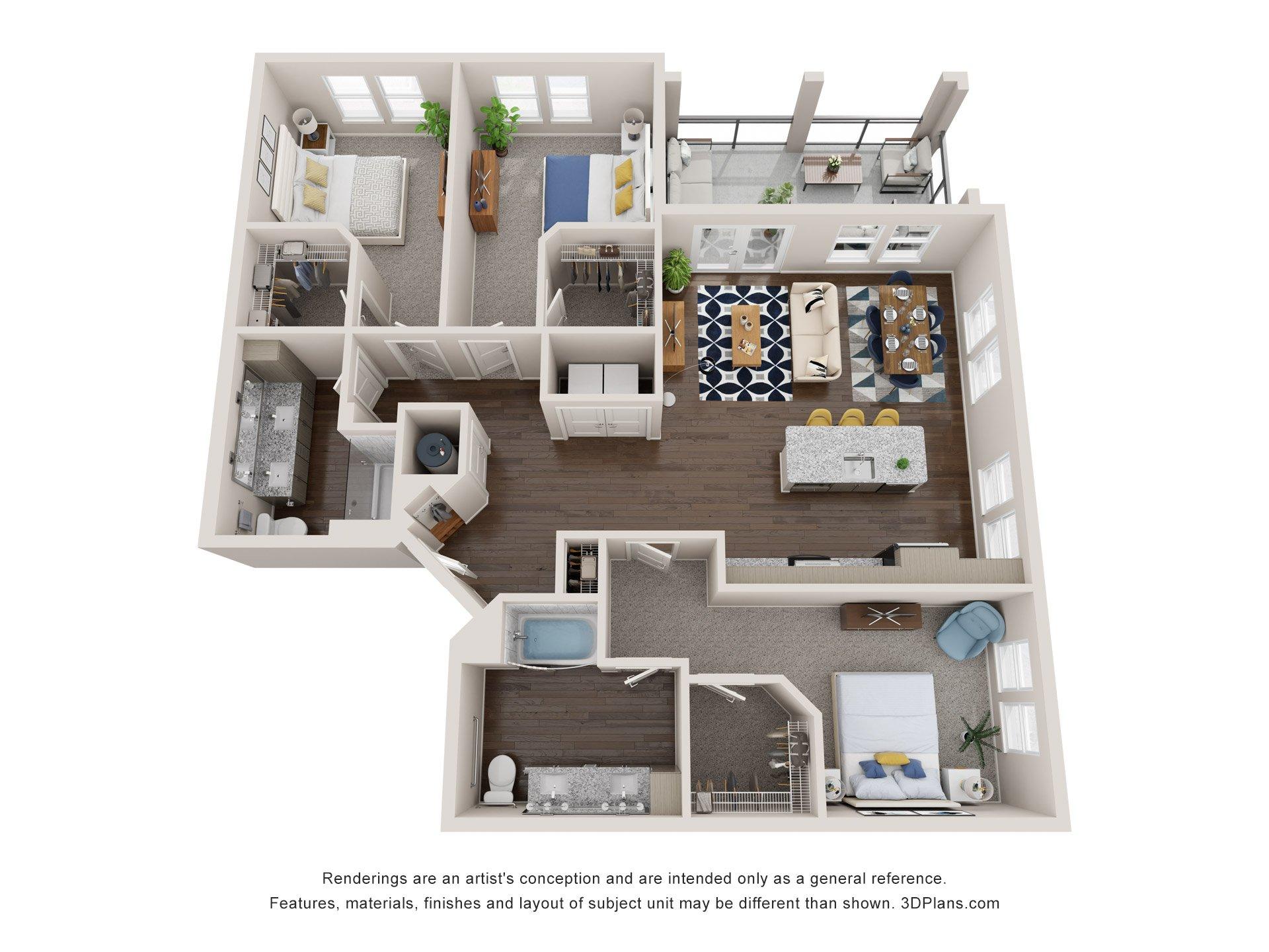 Three Bedroom - Ravenel ADA